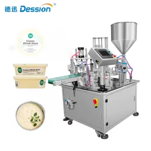 automatic alfredo sauce filling and sealing machine cup filling machine