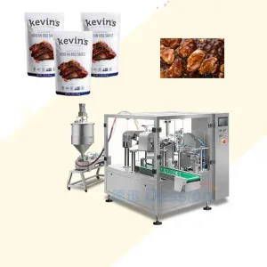 automatic keto and paleo simmer sauce doypack filling machine